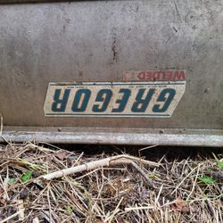 Old-school welded Gregor rowboat