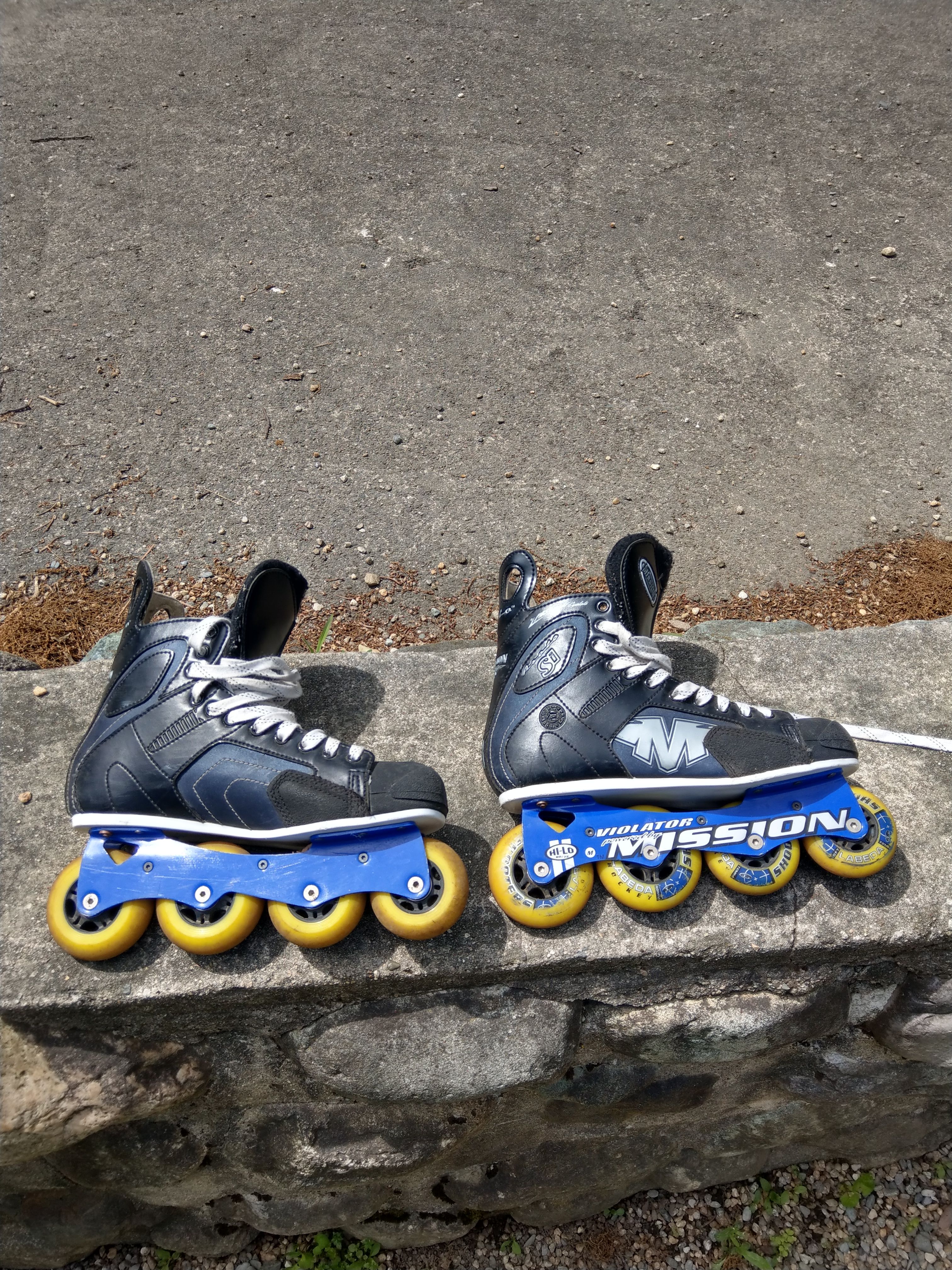 Mission Violator Proto SI Hi-Lo Inline hockey skates. Size 9