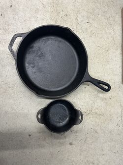 Lodge 10.25” Cast Iron Pan + Small Pan