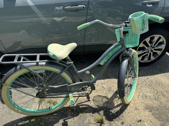 Nel Lusso Mint Green Beach Cruiser Bike