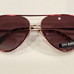 Steve Madden Breslin Wine Rose Gold 57/14/135 Sunglasses Frame with case