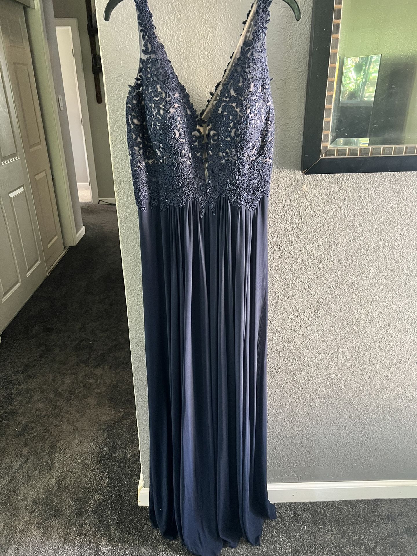 Navy Blue Formal Dress Size 16