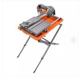 9-Amp 7 in. Blade Corded Wet Tile Saw with Stand