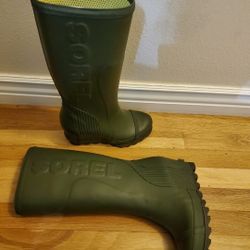 Sorel Joan Tall Wedge Rain Boots Size 7