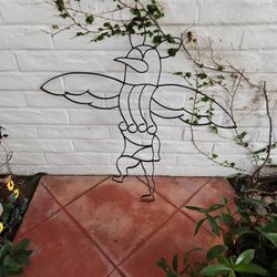 Wrought Iron Bird & Kachina Wall Decorations