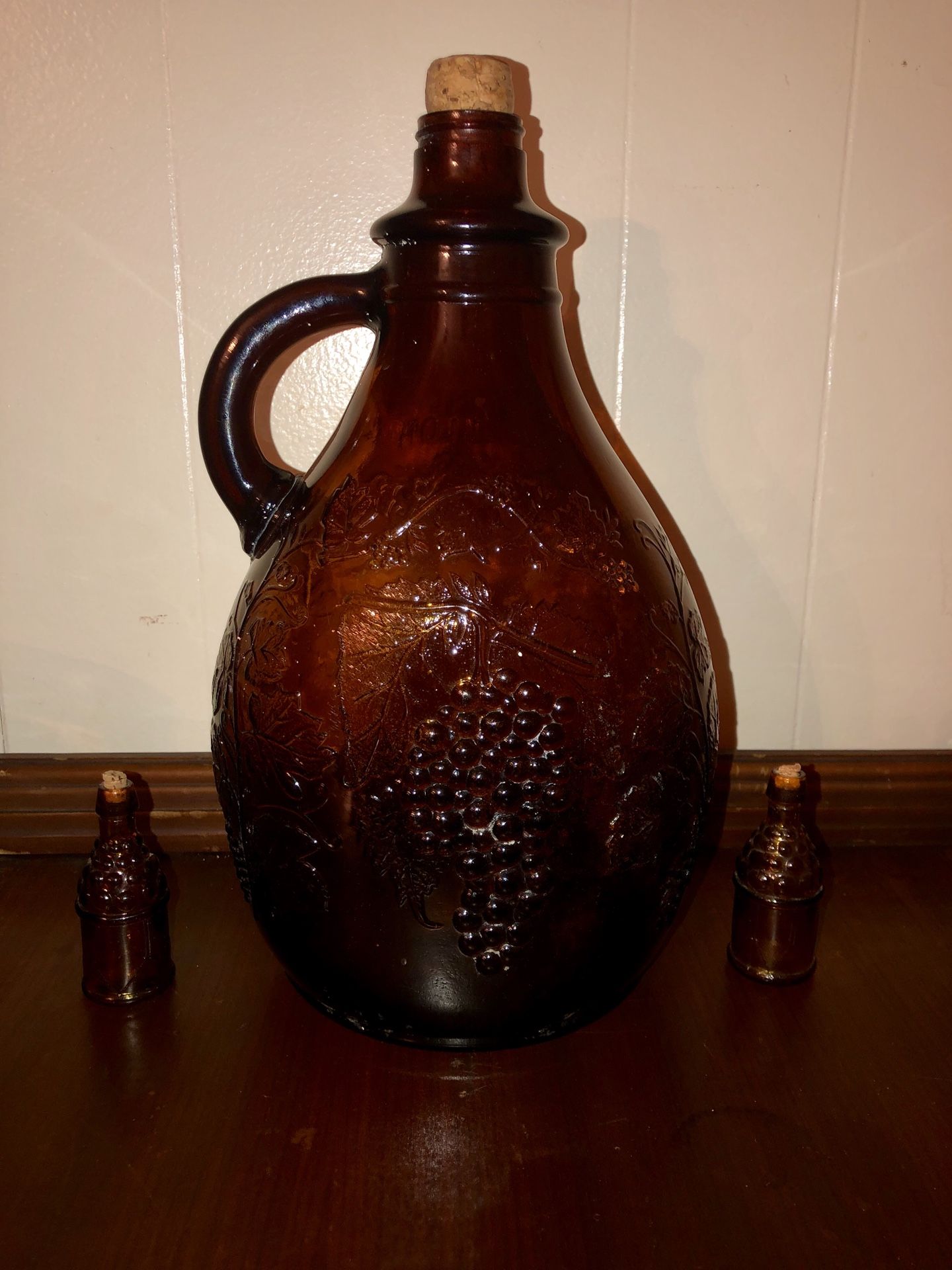 Vintage Antique Brown 1 Gallon Wine Jug