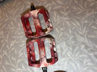 red and white pedals