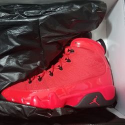 Jordan 9 Retro Chile Red size 7