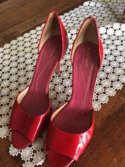Kate Spade red heels size 10