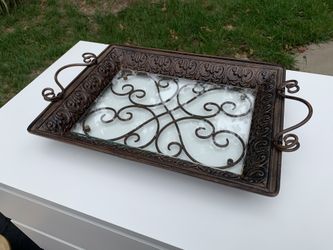 Brass coffee table tray!