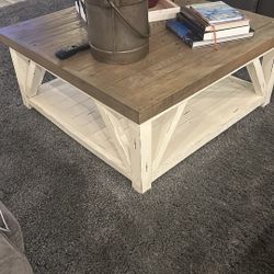 Family Room  Farmhouse Sofa Table , Coffee Table, End Table 