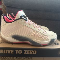 Brand new Jordan 38 low Coconut Milk size 9.5 with box 