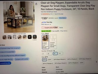 Brand new dog playpen for small dogs (10 panels)