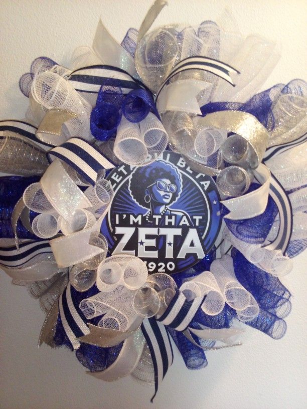 Zeta Phi Beta Sorority Wreath