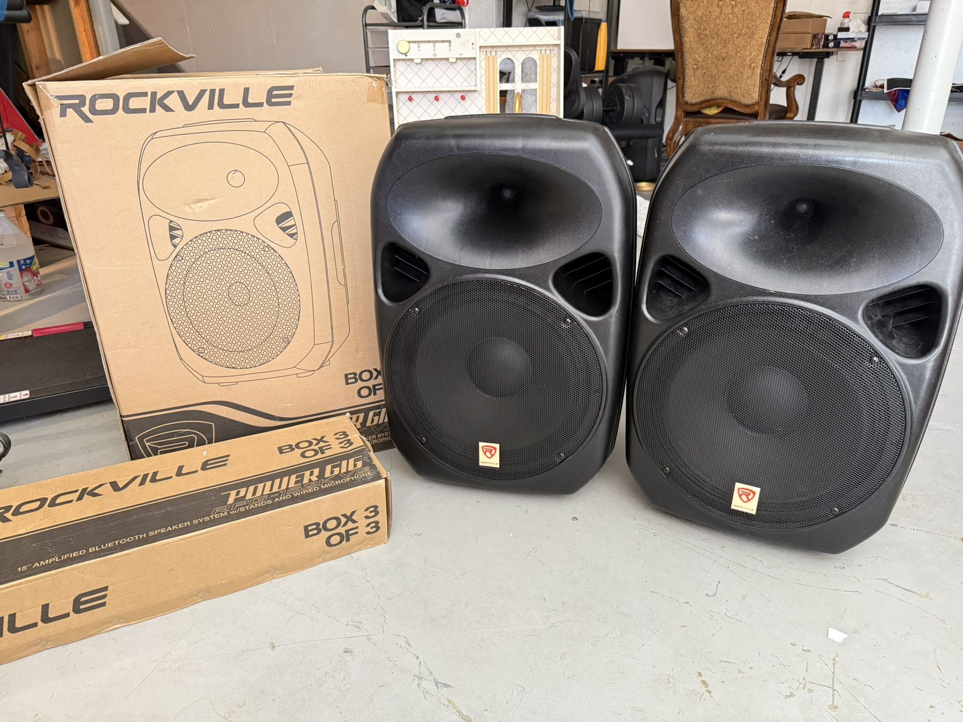 Rockville Power Gig RPG-103-D 15” Bluetooth PA Speaker System - Like New 