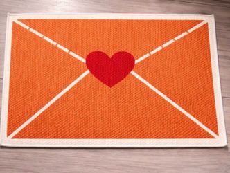 Valentine’s Day Love Letter Kitchen Mat