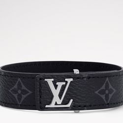 LV Slim Bracelet Unisex Leather 