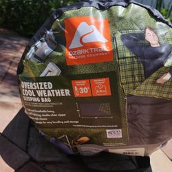 Ozark Trail Oversized 30F Cool Weather Sleeping Bag