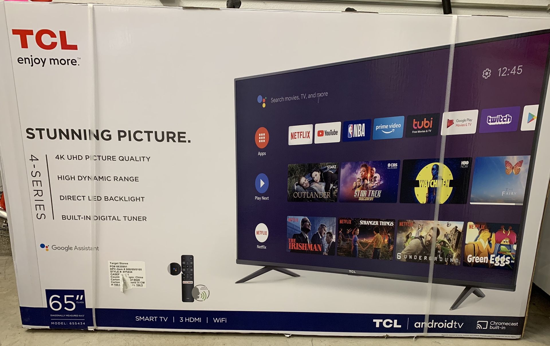 65 inch TV TCL 4 series