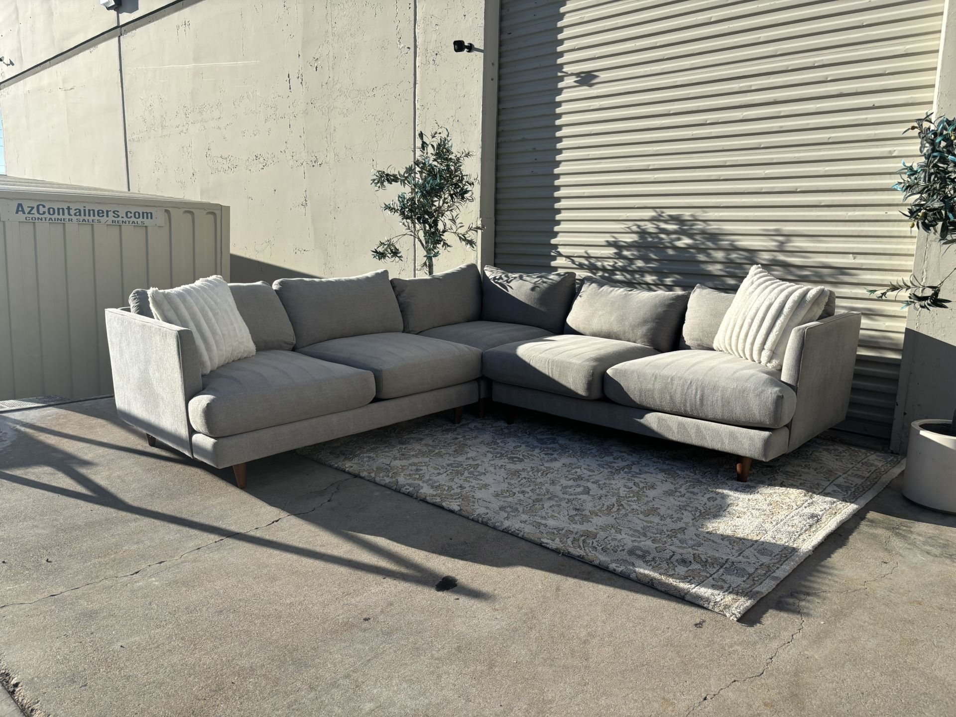 Gray Sectional Couch - Free Delivery