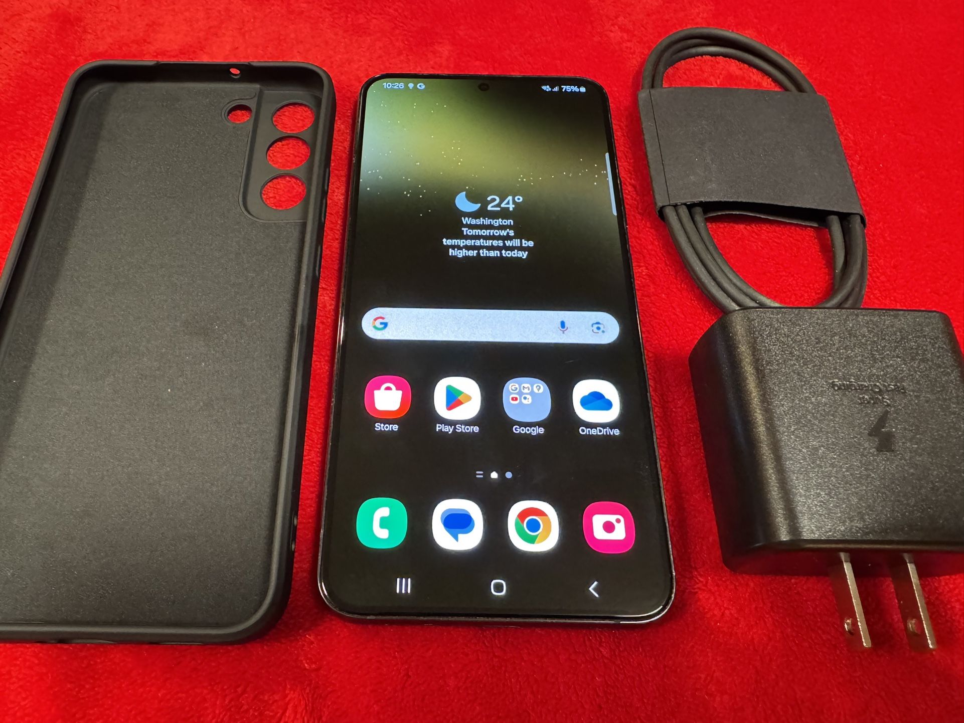 Samsung Galaxy S22 PLUS, Unlocked, 128GB Storage, 6.6” OLED, Snapdragon 8 Gen 1, 8GB RAM, Equal iPhone 13 Pro