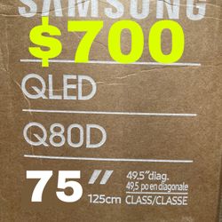 Samsung 75 QLED LED LCD 120Hz Tv