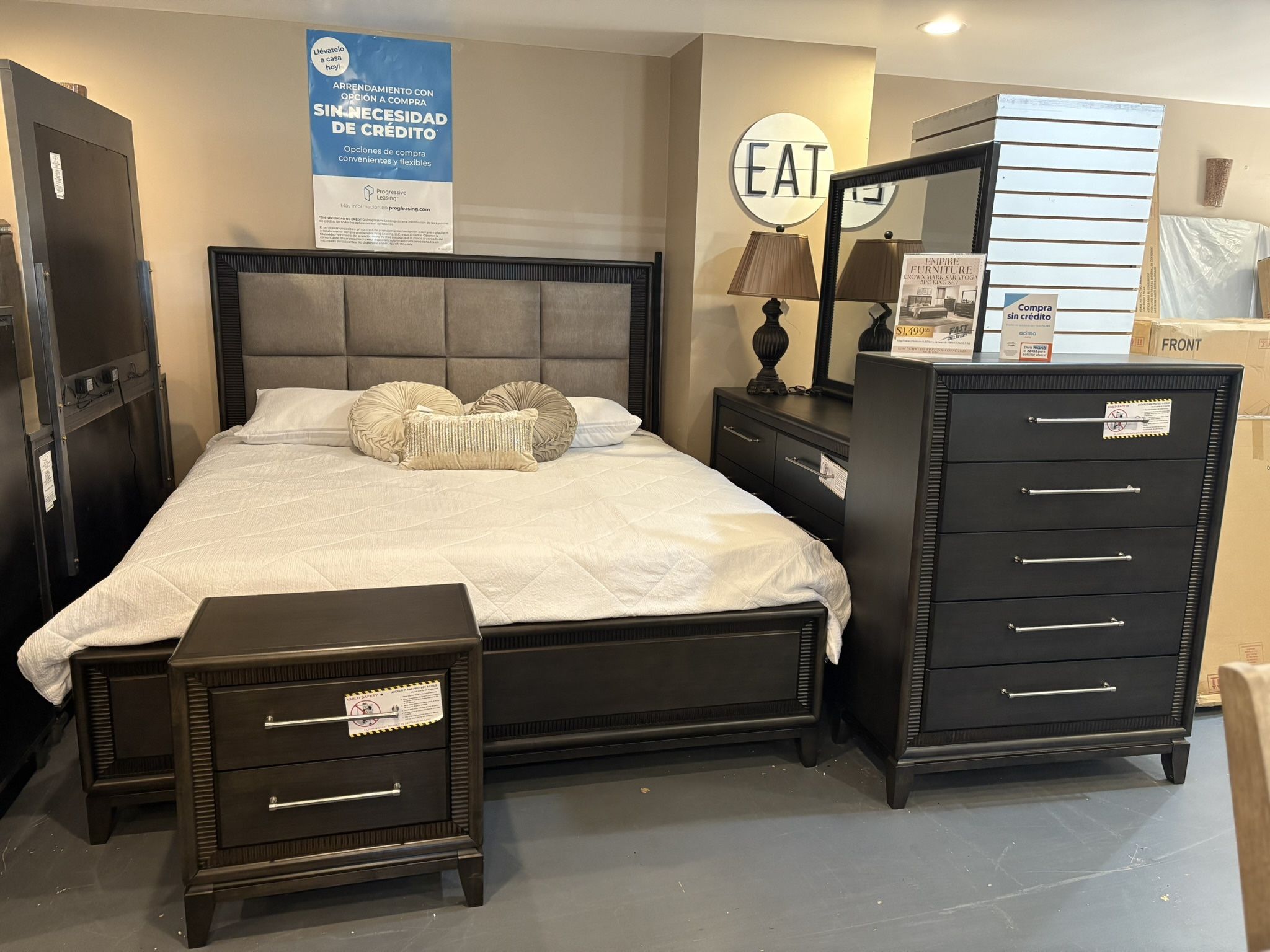 New 5pc King Bedroom Set
