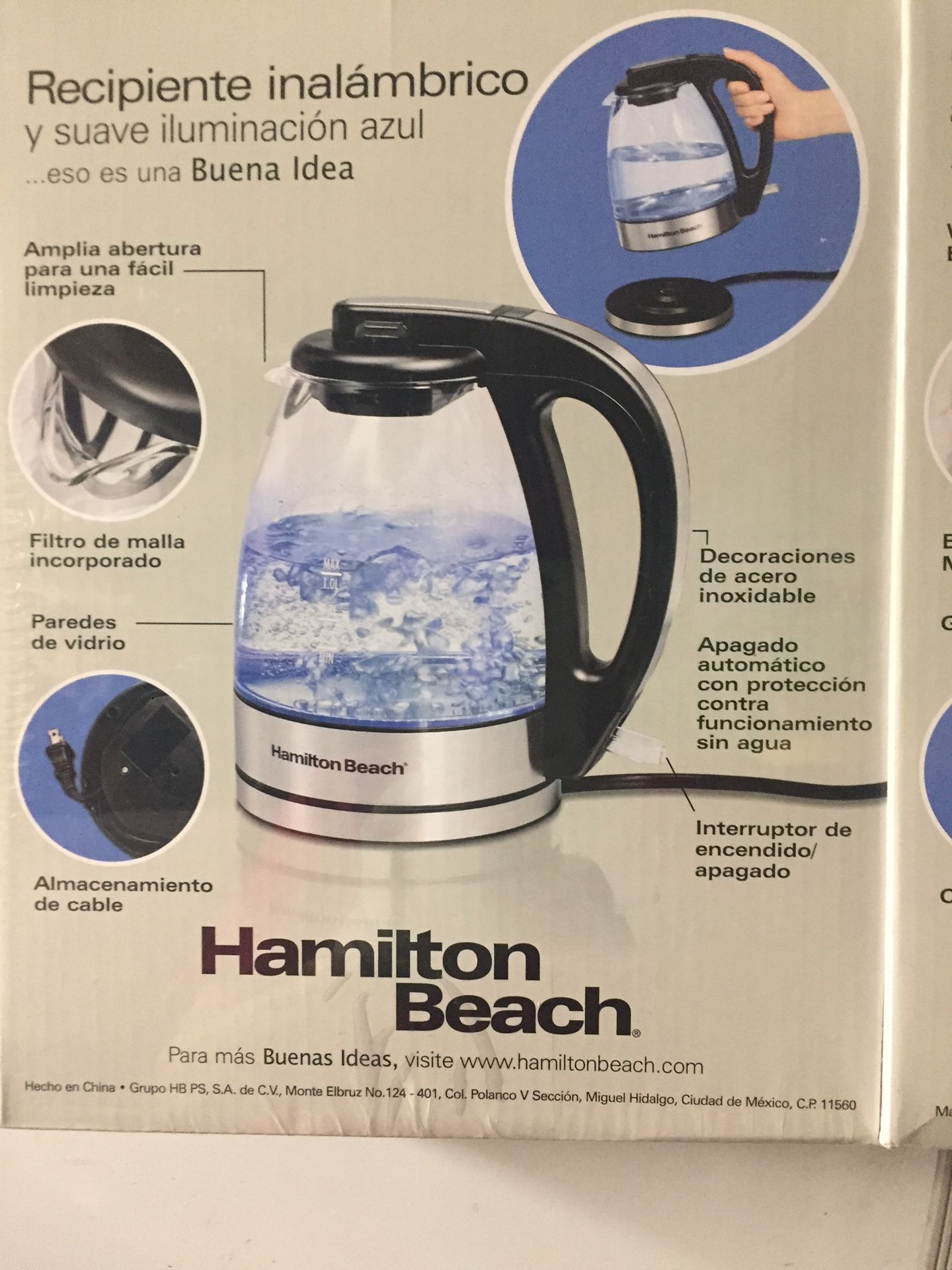 Hamilton Beach Glass Electric Kettle