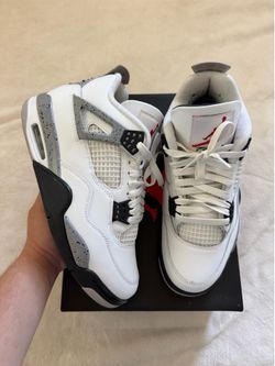 White Cement Jordan 4’s