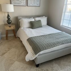 Gray Full Sized Bed Frame