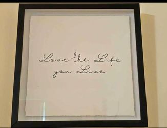Framed Inspirational Quote Wall Art