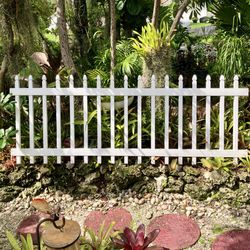 8’ White Vinyl Picket Fence Panel: 8”W x 3’H-$40 each