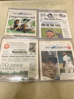 4 2016 Ken Griffey Jr Hall Of Fame News Papers