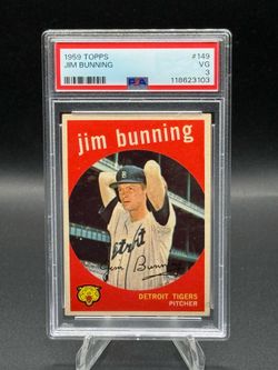 1959 Topps #149 Jim Bunning PSA VG 3