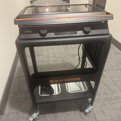 Blackstone E-Series 2-Burner 22" Electric Tabletop Griddle with Prep Cart