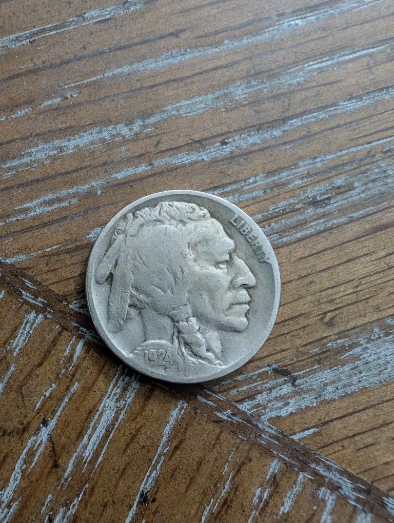 1924 Better Date Buffalo Nickel Coin