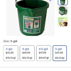 Heated Buckets And Pet Water Bowls