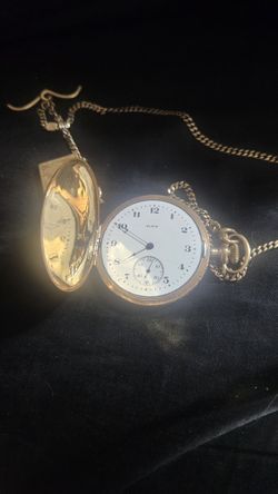 Antique 100 Years old Elgin 18k Watch Wih Chain n
