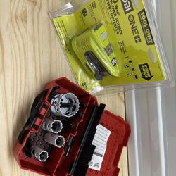 Ryobi power inverter and Milwaukee hole dozer 