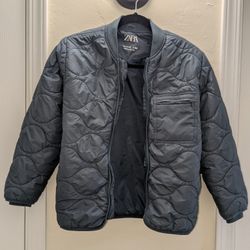 Zara Blue Bomber Style Jacket Boys 11-12