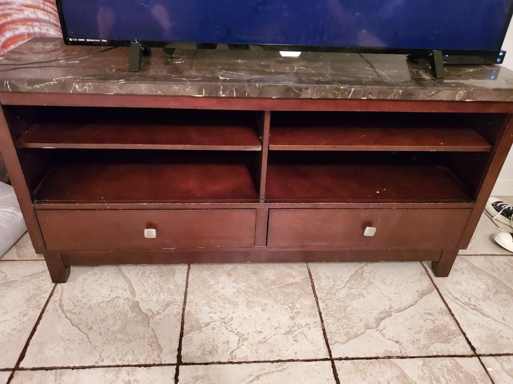 Tv stand with marble top $70