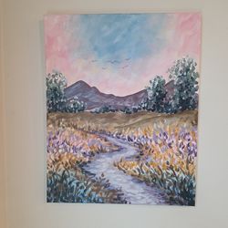 Acrylic on Canvas Art 42cm x 74cm