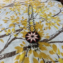 Vintage Native American Beat It Red Black, And White Beats Handmade