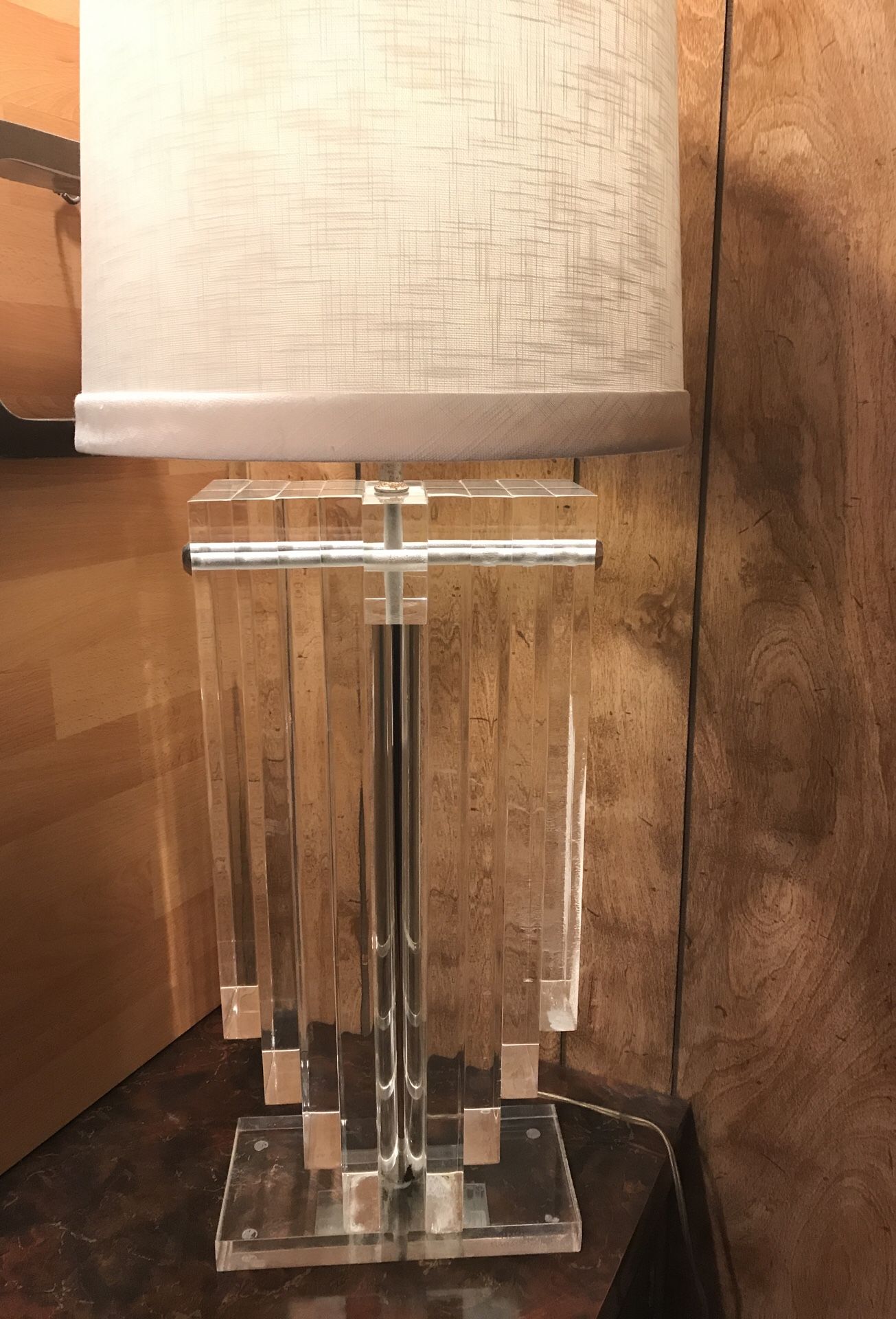 Vintage Acrylic lamp...awesome