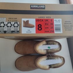 Shearling Shorty "Ugg Style" Boot-Kirkland Brand-NEW in BOX Tan 