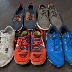 20 Pairs Of Shoes Size 10.5/11. Nike, Puma, Vans and More