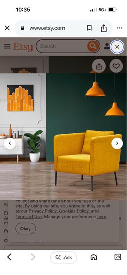 Ikea Ekero Armchair (dimensions in photo)