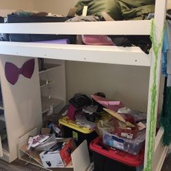 Kids Full Size Loft Bed With Storage