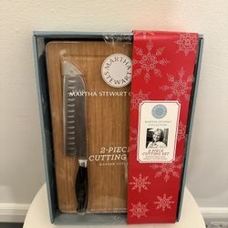 Sealed Unopened Great Christmas Gift  MARTHA STEWART COLLECTION 2-PIECE CUTTING SET MODERN CUTLERY