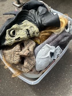 Tote of Halloween Masks